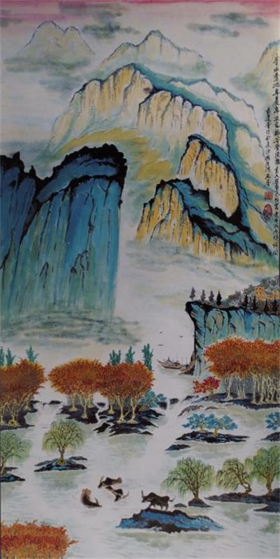 于山水间绘就艺术华章——评湖南国画家戴建华