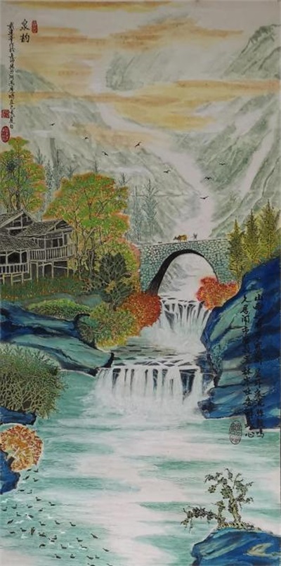 于山水间绘就艺术华章——评湖南国画家戴建华