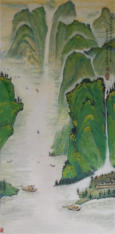 于山水间绘就艺术华章——评湖南国画家戴建华