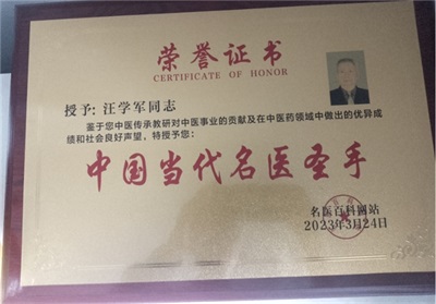 中国当代名医——汪学军