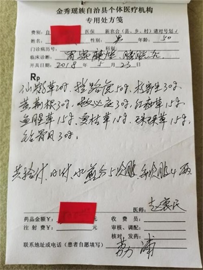 金秀瑶族灯草灸疗法 瑶医药非物质文化遗产传承人---赵衷 民