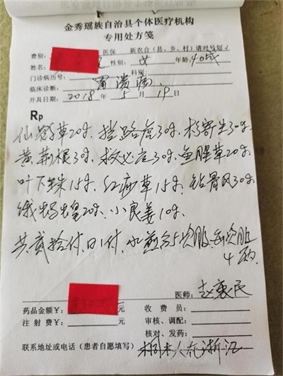 金秀瑶族灯草灸疗法 瑶医药非物质文化遗产传承人---赵衷 民