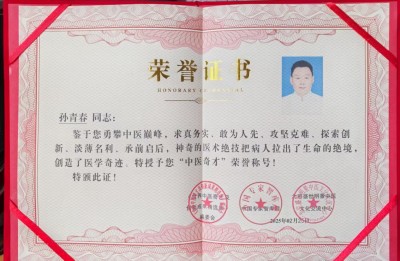 国医楷模——孙青春