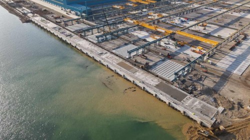 大连恒力码头7号码头主体结构完工